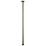 Brizo - Universal Showering 24'' Ceiling Mount Shower Arm And Round Flange - Brilliance Black Onyx
