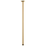 Brizo - Universal Showering 24'' Ceiling Mount Shower Arm And Round Flange - Luxe Gold