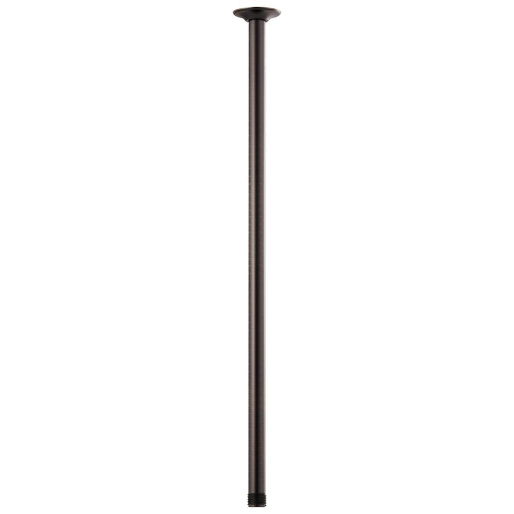 Brizo - Universal Showering 24'' Ceiling Mount Shower Arm And Round Flange - Venetian Bronze