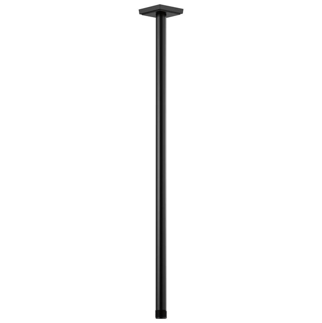 Brizo - Universal Showering 24'' Ceiling Mount Shower Arm And Square Flange - Matte Black