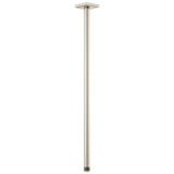 Brizo - Universal Showering 24'' Ceiling Mount Shower Arm And Square Flange - Brushed Nickel