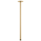 Brizo - Universal Showering 24'' Ceiling Mount Shower Arm And Square Flange - Luxe Gold