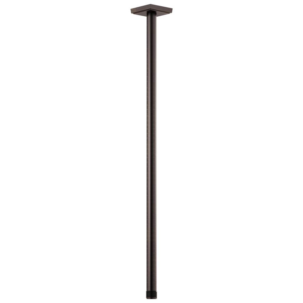 Brizo - Universal Showering 24'' Ceiling Mount Shower Arm And Square Flange - Venetian Bronze