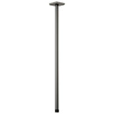 Brizo - Universal Showering 24'' Ceiling Mount Shower Arm And Square Flange - Luxe Steel