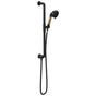 Brizo - Litze Slide Bar Handshower with H2OKinetic Technology - Matte Black With Luxe Gold