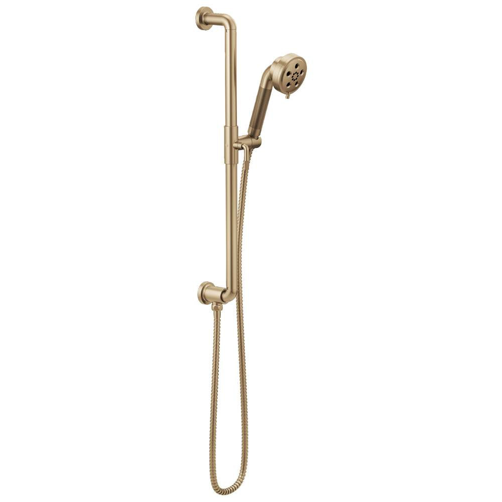 Brizo - Litze Slide Bar Handshower with H2OKineticTechnology - Luxe Gold