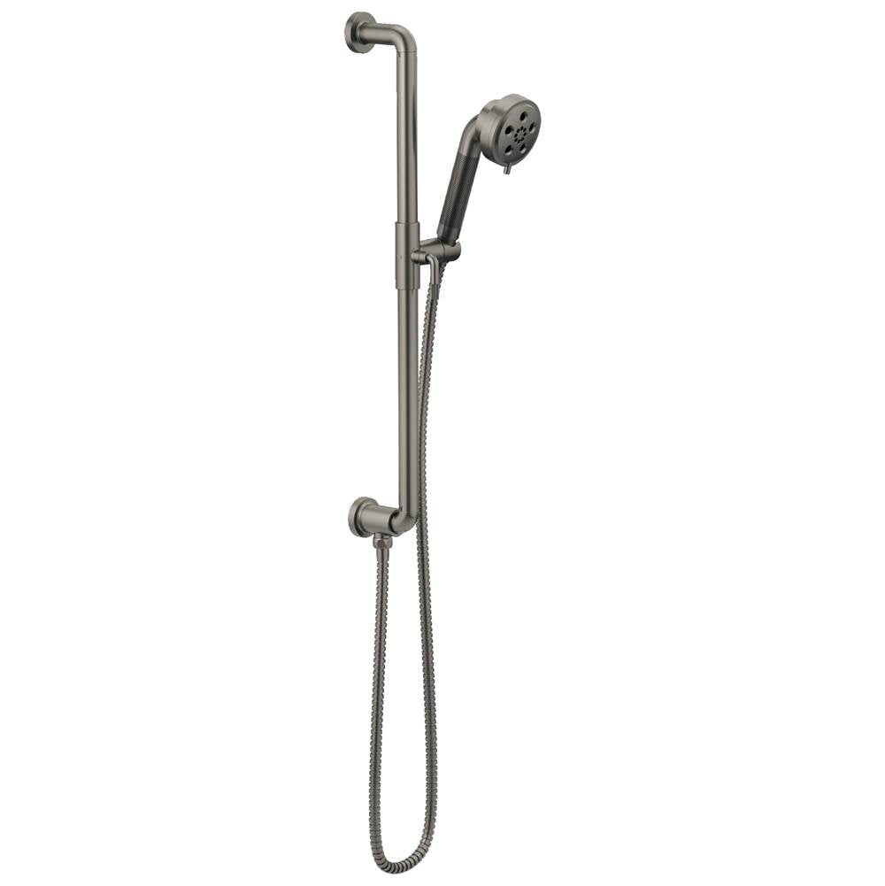 Brizo - Litze Slide Bar Handshower with H2OKineticTechnology - Luxe Steel