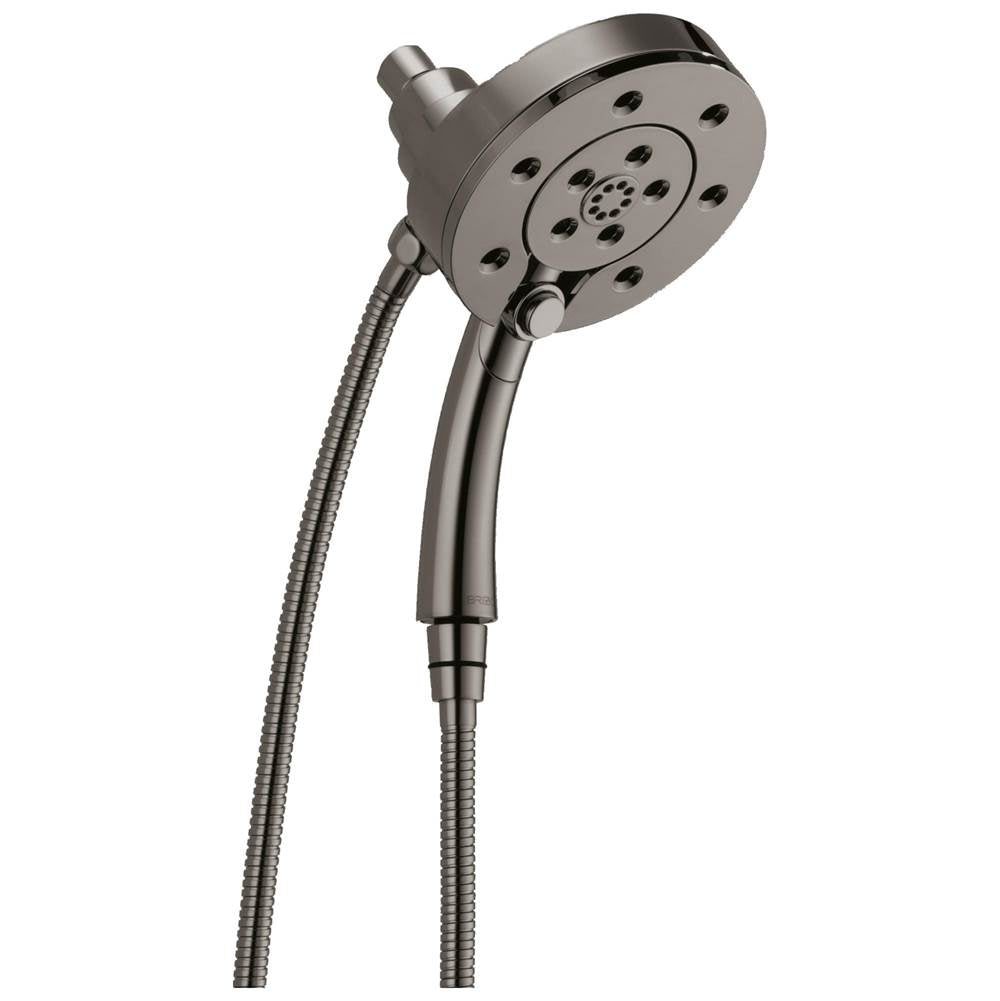 Brizo - Universal Showering Linear Round  H2OKinetic Multi-Function Hydrati 2I1 Shower - Brilliance Black Onyx