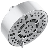 Brizo - Universal Showering 5'' Linear Round H2Okinetic Multi-Function Wall Mount Shower Head - 2.5 GPM - Chrome