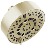 Brizo - Universal Showering 5'' Linear Round H2Okinetic Multi-Function Wall Mount Shower Head - 1.75 GPM - Polished Nickel