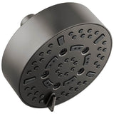 Brizo - Universal Showering 5'' Linear Round H2Okinetic Multi-Function Wall Mount Shower Head - 1.75 GPM - Luxe Steel