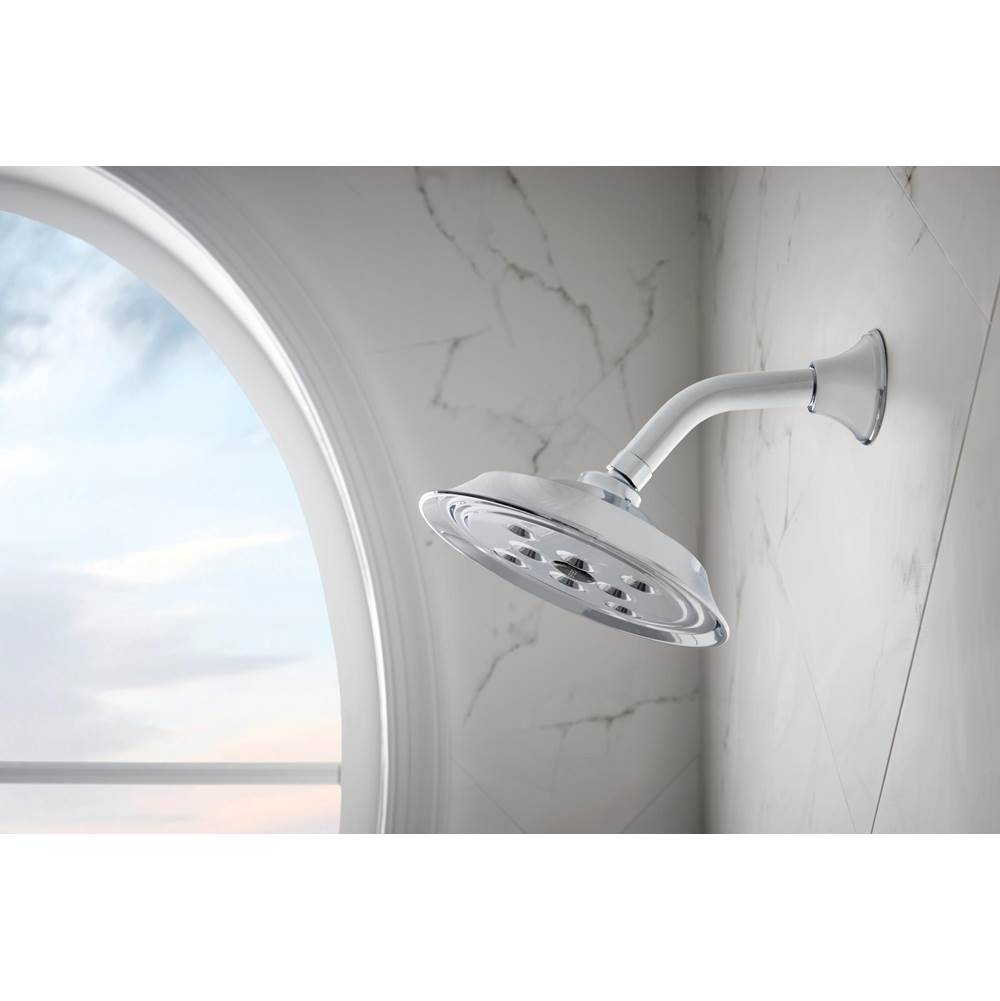 Universal Showering 7'' Classic Round H2Okinetic<sup></sup> Single Function Wall Mount Showerhead