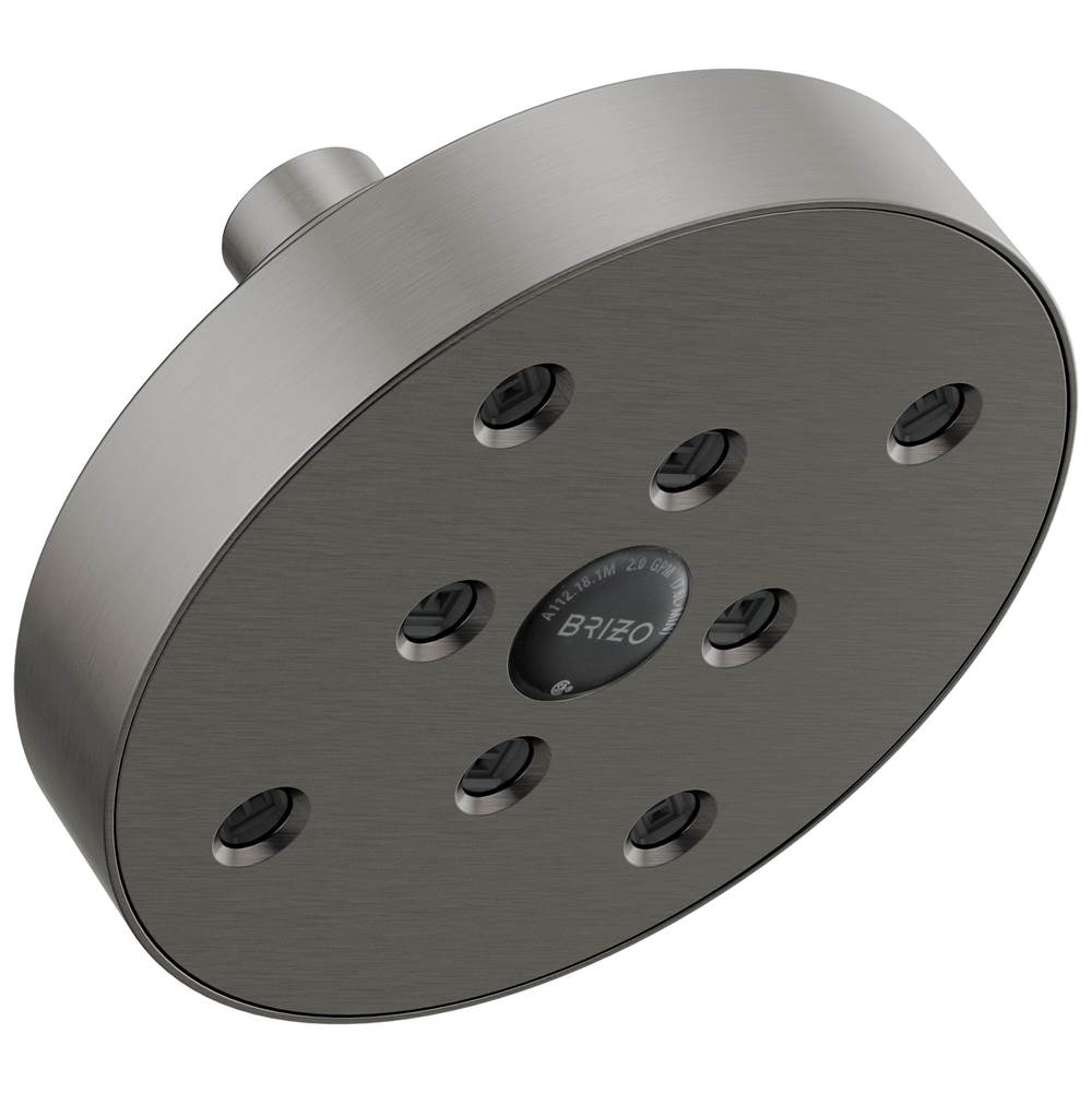 Brizo - Universal Showering 5'' Linear Round H2Okinetic<sup></sup> Single Function Wall Mount Showerhead - Luxe Steel