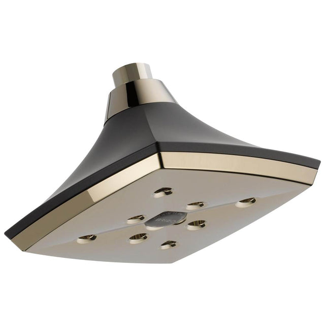 Brizo - Charlotte RAINCAN SHOWERHEAD WITH H2OKineticTECHNOLOGY - Cocoa Bronze  With  Polished Nickel