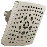 Brizo - Universal Showering 7'' Linear Square H2Okinetic<sup></sup> Multi-Function Wall Mount Showerhead - Brushed Nickel