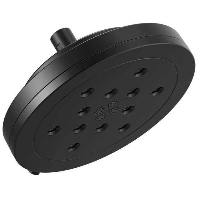 Brizo - Other 8'' H2Okinetic<sup></sup> Round Multi-Function Wall Mount Showerhead - Matte Black