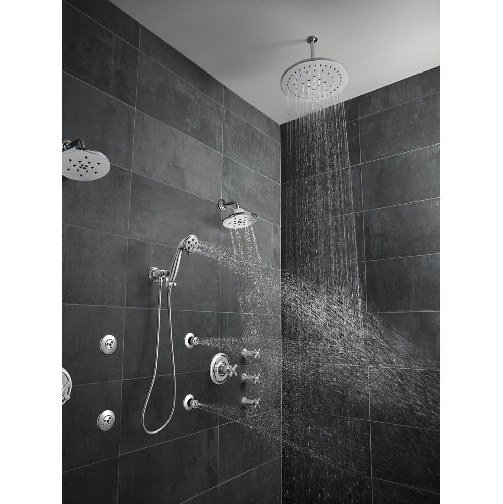Rook 4-Function Raincan Showerhead With H2OKinetic Technology