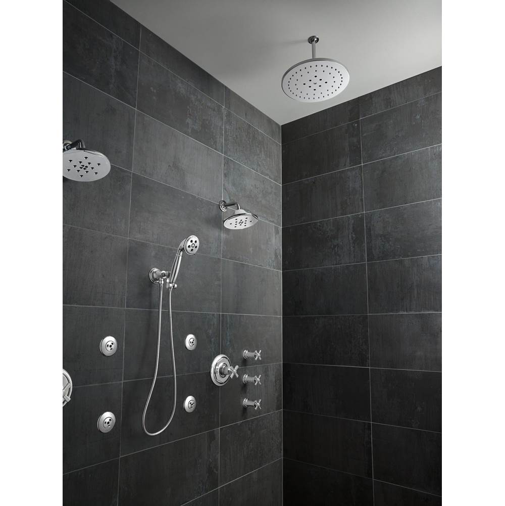 Rook 4-Function Raincan Showerhead With H2OKinetic Technology