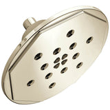 Brizo - Rook 8'' H2Okinetic<sup></sup> Round Multi-Function Wall Mount Showerhead - Polished Nickel