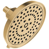 Brizo - Invari 7 5/8'' H2Okinetic Round Multi-Function Shower Head - 2.5 GPM - Polished Gold