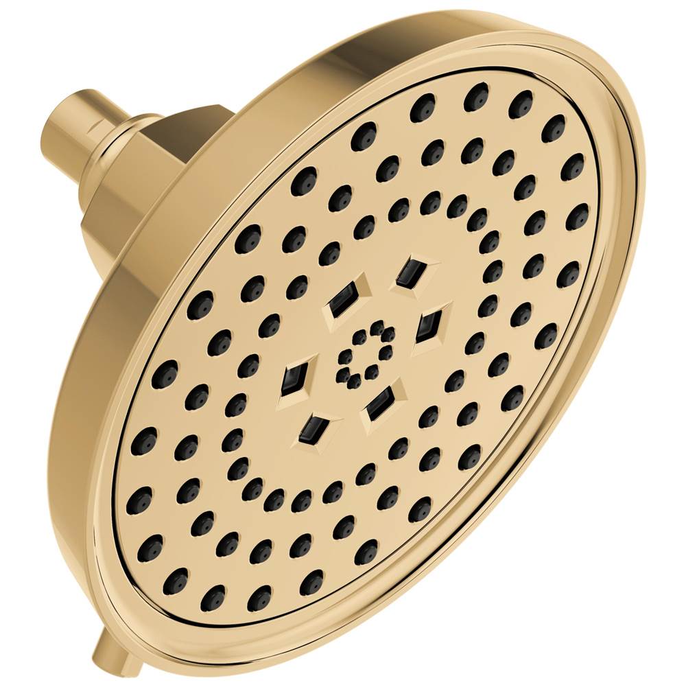 Brizo - Invari H2OKineticRound Multi-Function Showerhead - Polished Gold