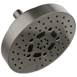 Brizo - AllariaE 7'' Linear Round H2Okinetic Multi-Function Wall Mount Shower Head - 1.75 GPM - Brilliance Black Onyx