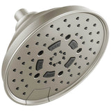 Brizo - Universal Showering 7'' Classic Round H2Okinetic Multi-Function Wall Mount Shower Head - 2.5 GPM - Luxe Nickel