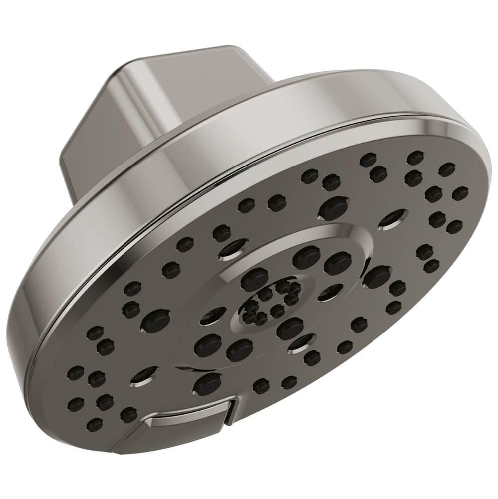 Brizo - LevoirE H2OKineticRound Multi-Function Showerhead - Brilliance Black Onyx