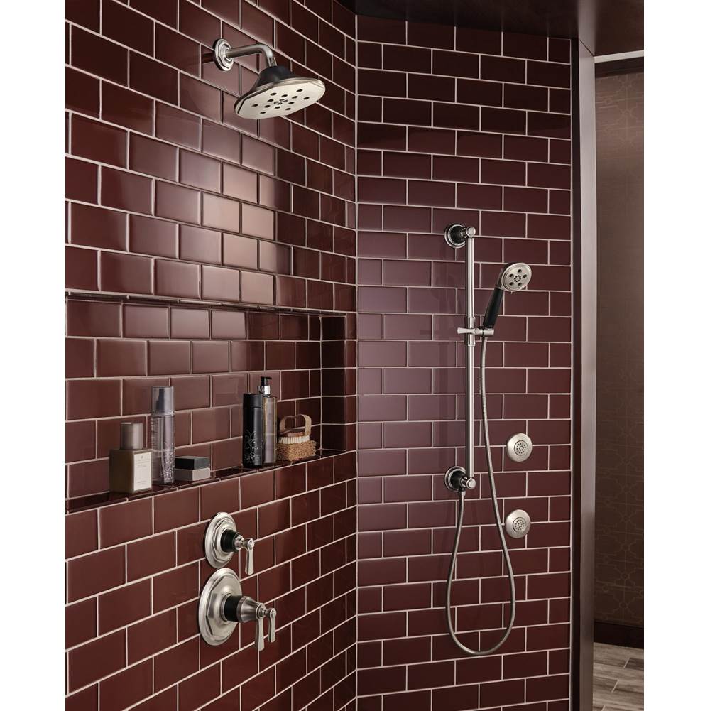 Universal Showering H2Okinetic Multi-function Slide Bar Handshower
