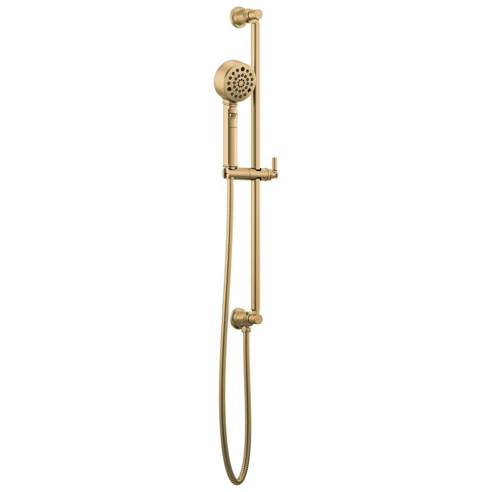 Brizo - Invari H2OKineticMulti-Function Slide Bar Handshower - Luxe Gold