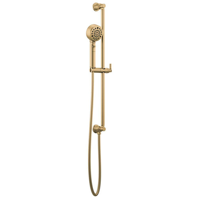 Brizo - Invari H2OKineticMulti-Function Slide Bar Handshower - Luxe Gold