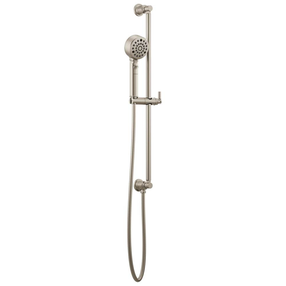 Brizo - Invari H2OKineticMulti-Function Slide Bar Handshower - Luxe Nickel