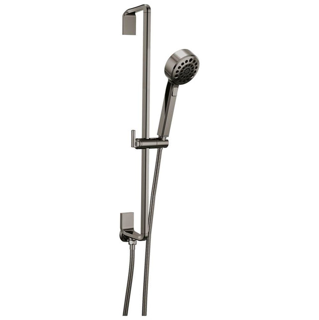 Brizo - LevoirE H2OKineticMulti-Function Slide Bar Handshower - Brilliance Black Onyx