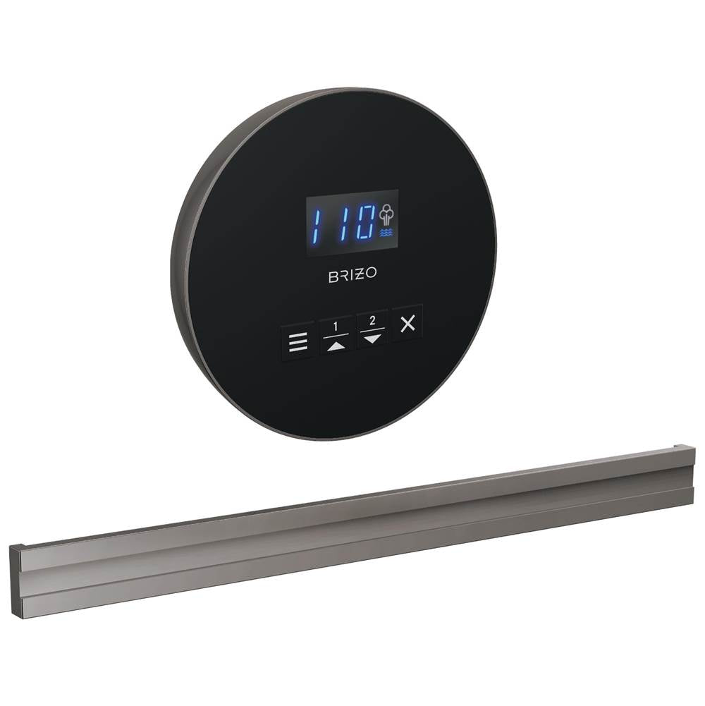 Brizo - Other Round + Bilateral Steam Set - Lumicoat Black Onyx