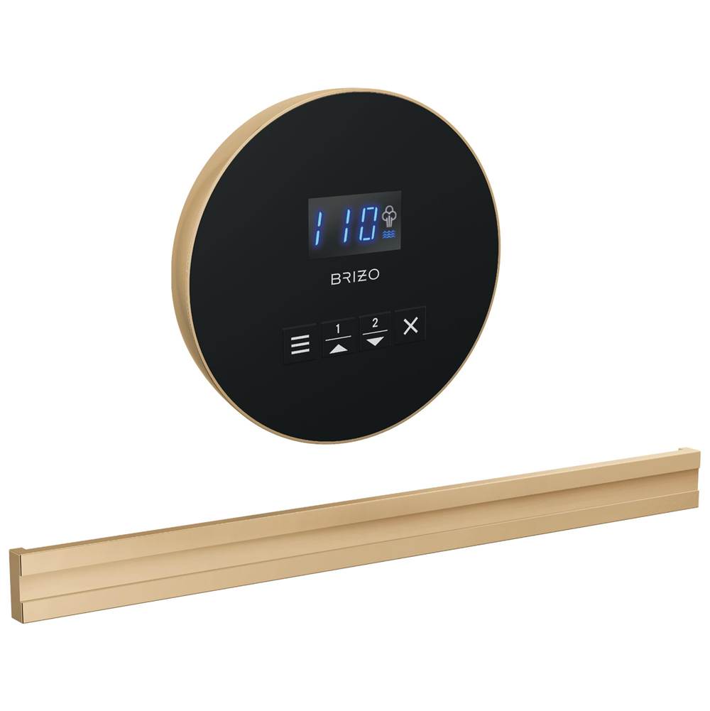Brizo - Other Round + Bilateral Steam Set - Lumicoat Polished Gold