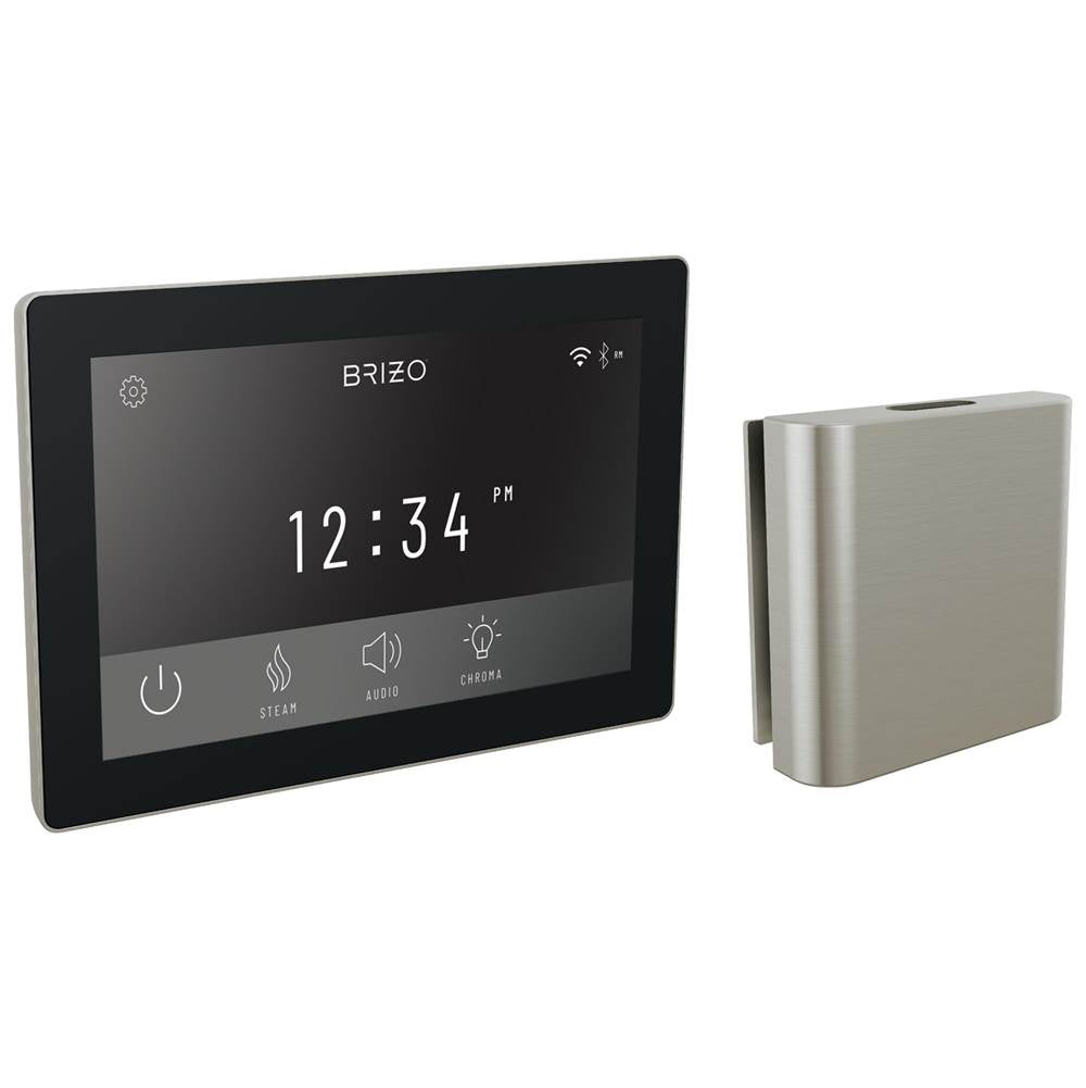 Brizo - Other Digital + Square Steam Set - Lumicoat Luxe Nickel