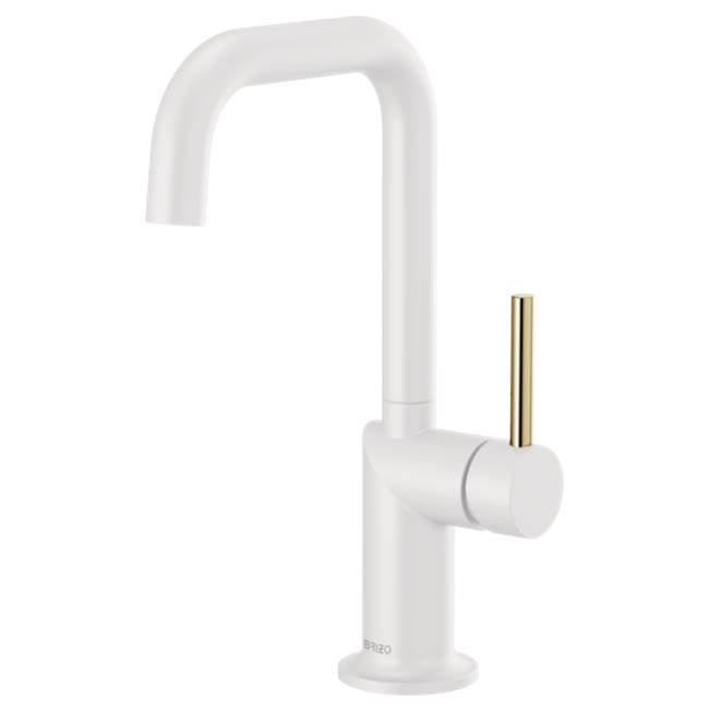 Brizo - Jason Wu for BrizoE Bar Faucet with Square Spout - Less Handle - Matte White