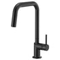 Brizo - Odin Pull-Down Faucet with Square Spout - Less Handle - Matte Black
