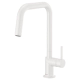 Brizo - Jason Wu for BrizoE Pull-Down Kitchen Faucet with Square Spout - Less Handle - Matte White