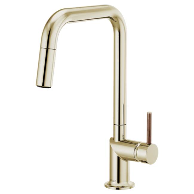 Brizo - Odin Pull-Down Faucet with Square Spout - Less Handle - Polished Nickel