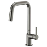 Brizo - Odin Pull-Down Faucet with Square Spout - Less Handle - Luxe Steel
