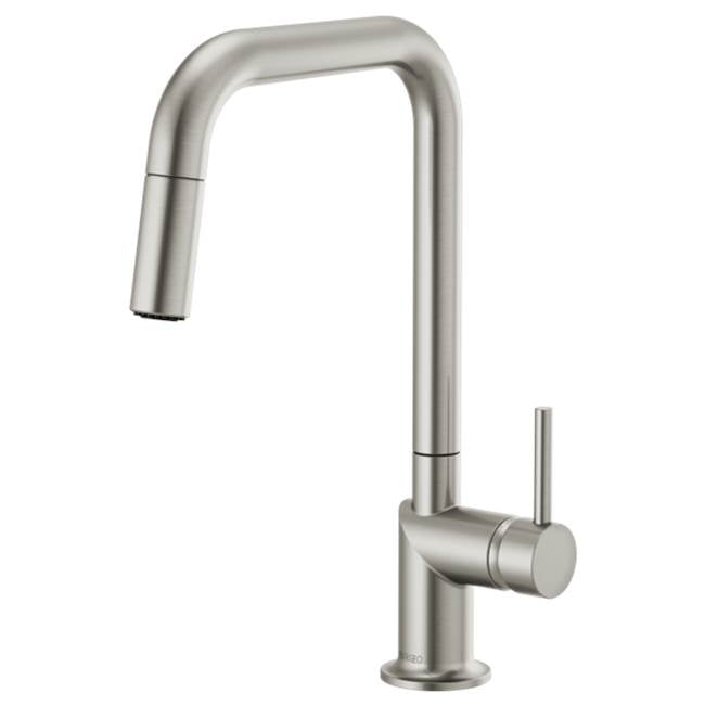 Brizo - Odin Pull-Down Faucet with Square Spout - Less Handle - Stainless