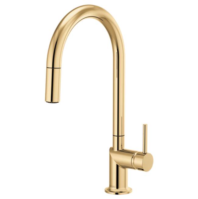 Brizo - Odin Pull-Down Faucet with Arc Spout - Less Handle - Polished Gold