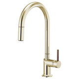 Brizo - Odin Pull-Down Faucet with Arc Spout - Less Handle - Polished Nickel