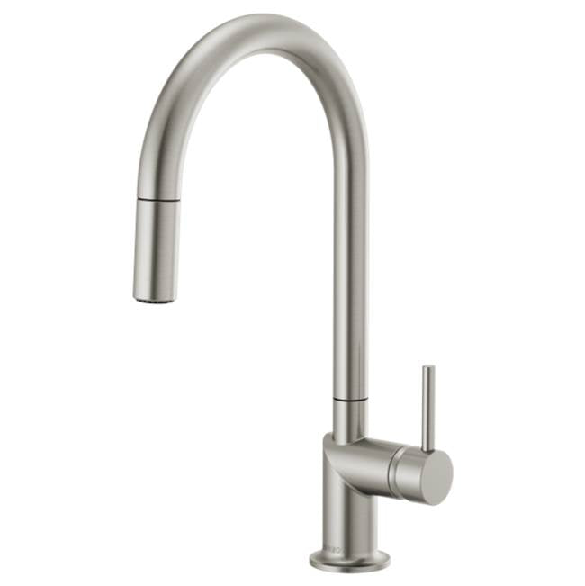 Brizo - Odin Pull-Down Faucet with Arc Spout - Less Handle - Stainless