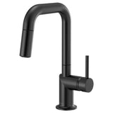 Brizo - Odin Pull-Down Prep Faucet with Square Spout - Less Handle - Matte Black