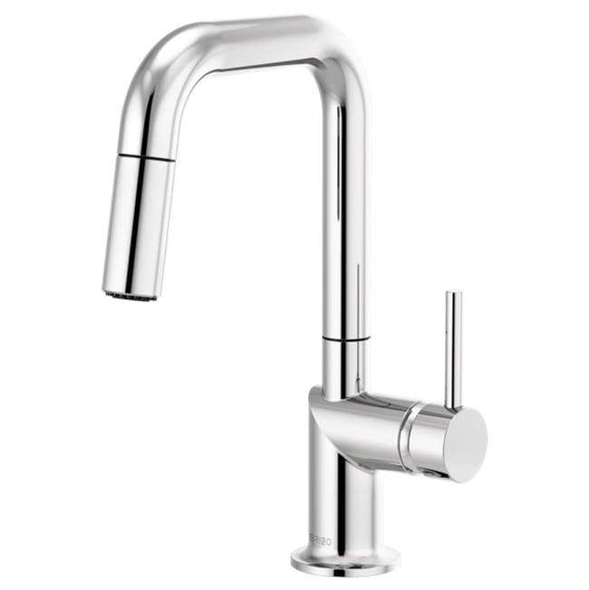 Brizo - Odin Pull-Down Prep Faucet with Square Spout - Less Handle - Chrome