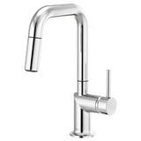 Brizo - Odin Pull-Down Prep Faucet with Square Spout - Less Handle - Chrome