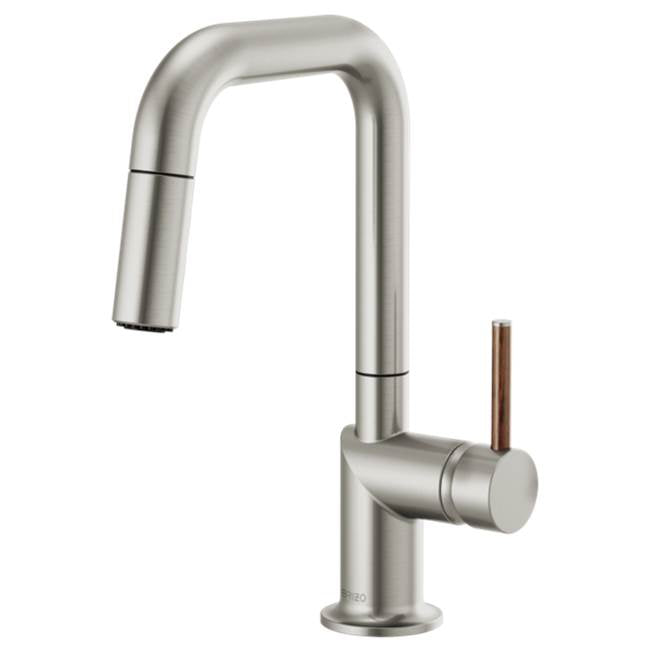 Brizo - Odin Pull-Down Prep Faucet with Square Spout - Less Handle - Stainless