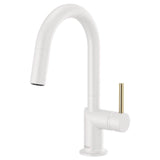 Brizo - Jason Wu for BrizoE Pull-Down Prep Kitchen Faucet with Arc Spout - Less Handle - Matte White
